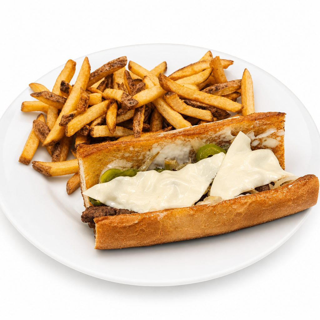 “Philly” Cheeseburger w/FF.
