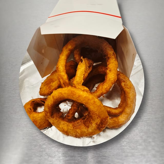 Beer Battered Onion Rings.
